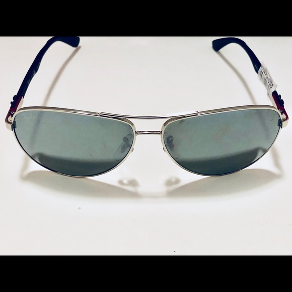 Ray-Ban Aviator Sunglasses Silver Grey Mirror 61mm - Picture 4 of 8